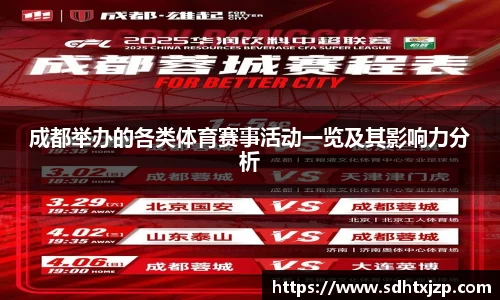成都举办的各类体育赛事活动一览及其影响力分析